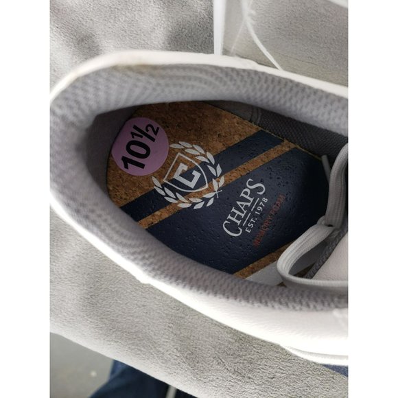 Chaps Hodge Ross Sneakers Shoes Cream White Navy Mens Size 10.5 10 1/2 - Picture 5 of 11